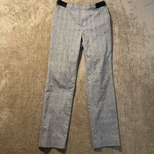 Uniqlo Pants Womens Small 26-27 Waist Houndstooth Plaid Gray Stretch Straight